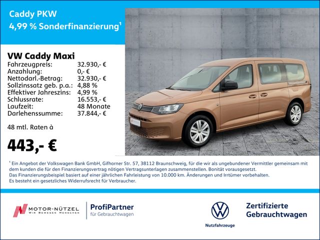 Volkswagen Caddy Maxi 2.0 TDI DSG SHZ+PDC+GRA+MFL+DAB+7-SI