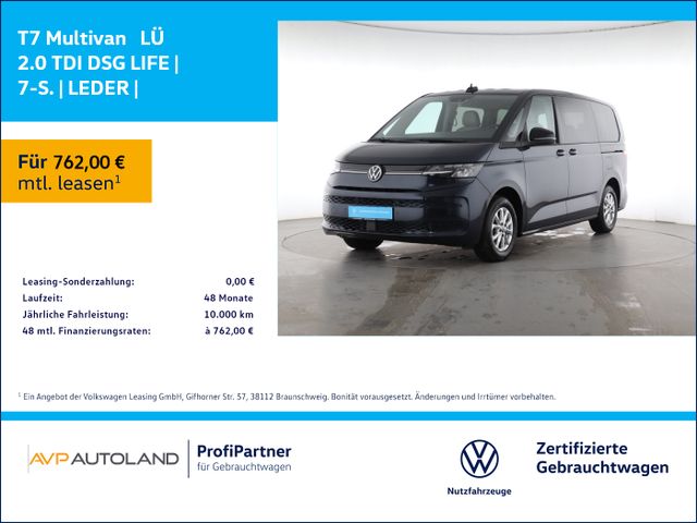 Volkswagen T7 Multivan  LÜ 2.0 TDI DSG LIFE | 7-S. | LEDER