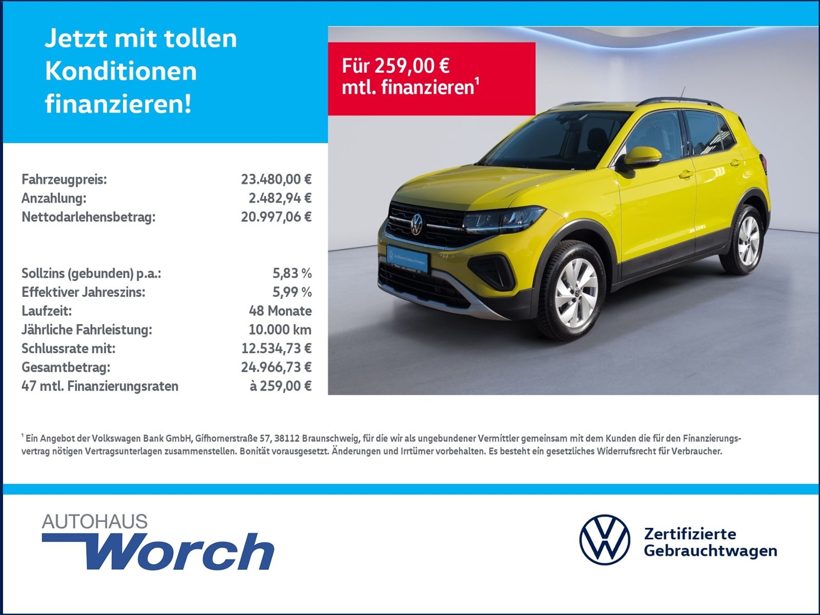Volkswagen T-Cross Life 1.0 TSI AHK NAVI LED ALU foto 1