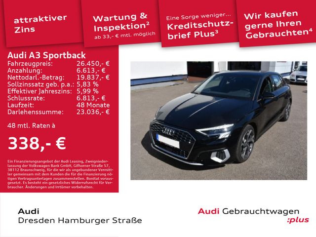 Audi A3 Sportback 35 TFSI Advanced LED Navi S tronic