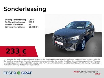 Audi Leasingangebot: Audi Q2 S line 30 TFSI AHK MATRIX NAVI KAMERA CARPLAY