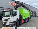 Scania P 360 Faun 18m³ + Hiab crane + Underground Conta - Scania 360