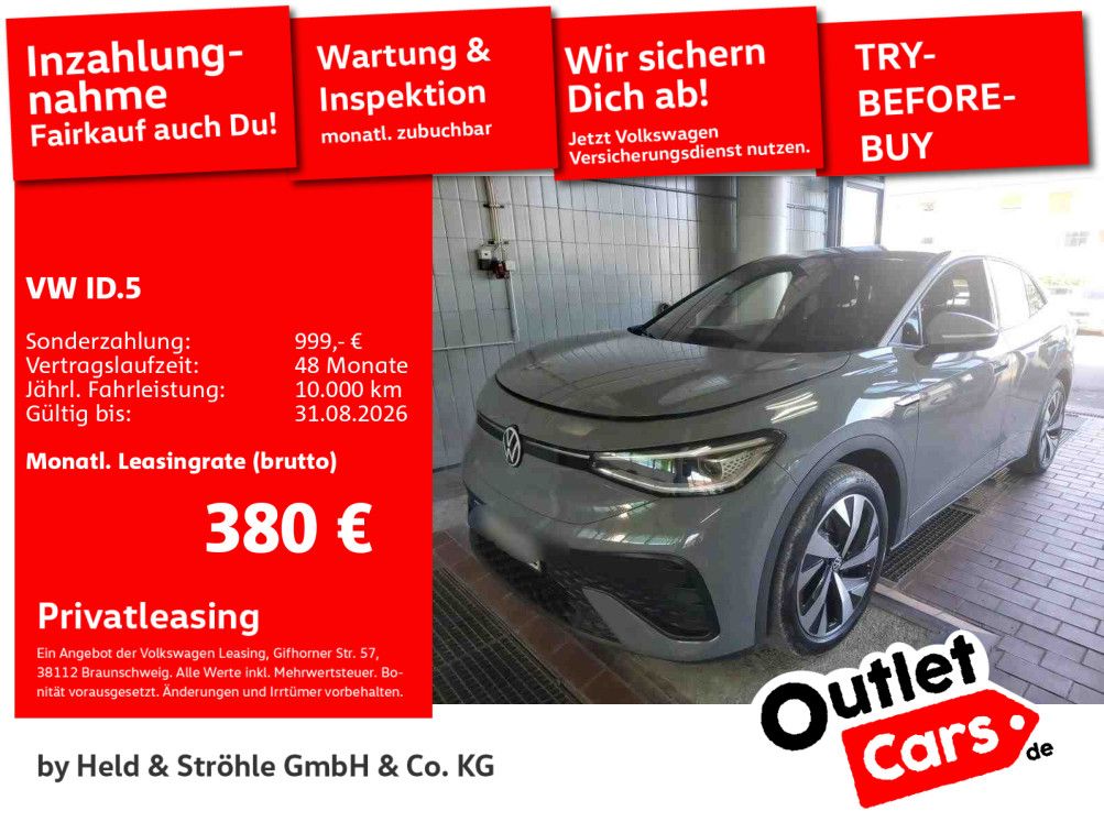 Volkswagen ID.5 Pro Perf. AHK 20" IQ.LED 360°K NAV ACC WÄPU