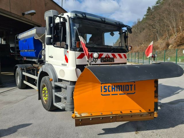 Mercedes-Benz AXOR 1824 WINTERDIENST + KEHRMASCHINE SCHMIDT