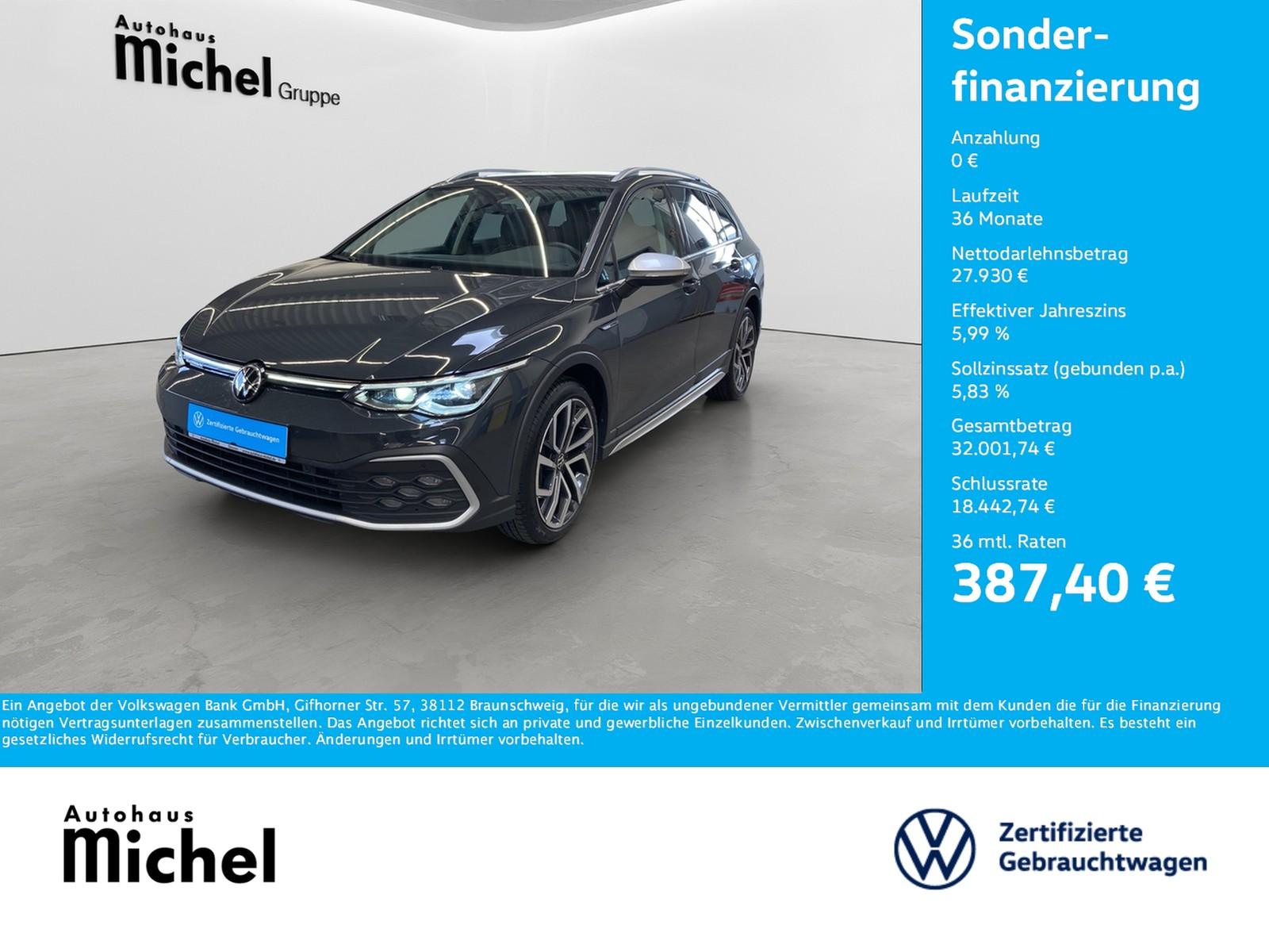 Volkswagen Golf 8 Variant TDI DSG 4M Alltrack IQ-Light Pano, миниатюра 2