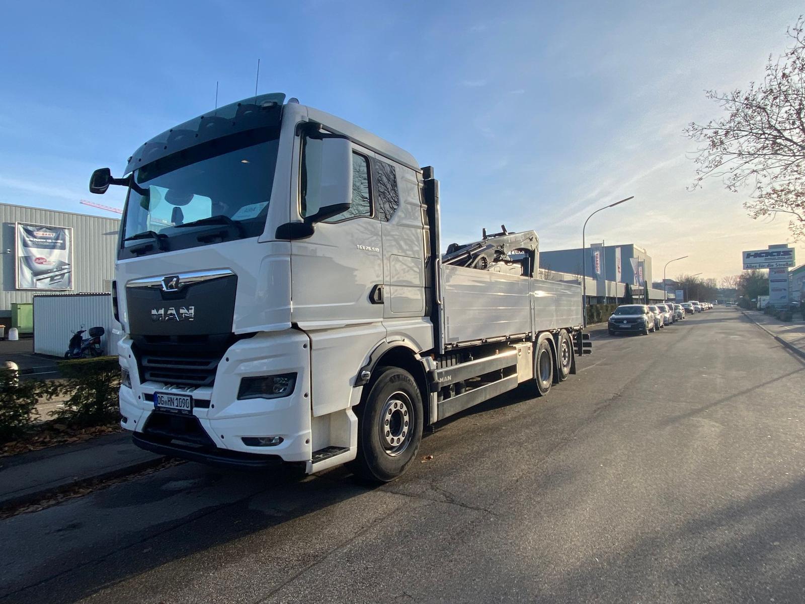 MAN TGX HIAB L-Hipro 235 Kran Baustoffzug