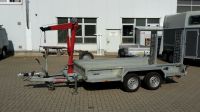 Humbaur HS 35 30 16 Baumaschinenanhänger mit Bohlen