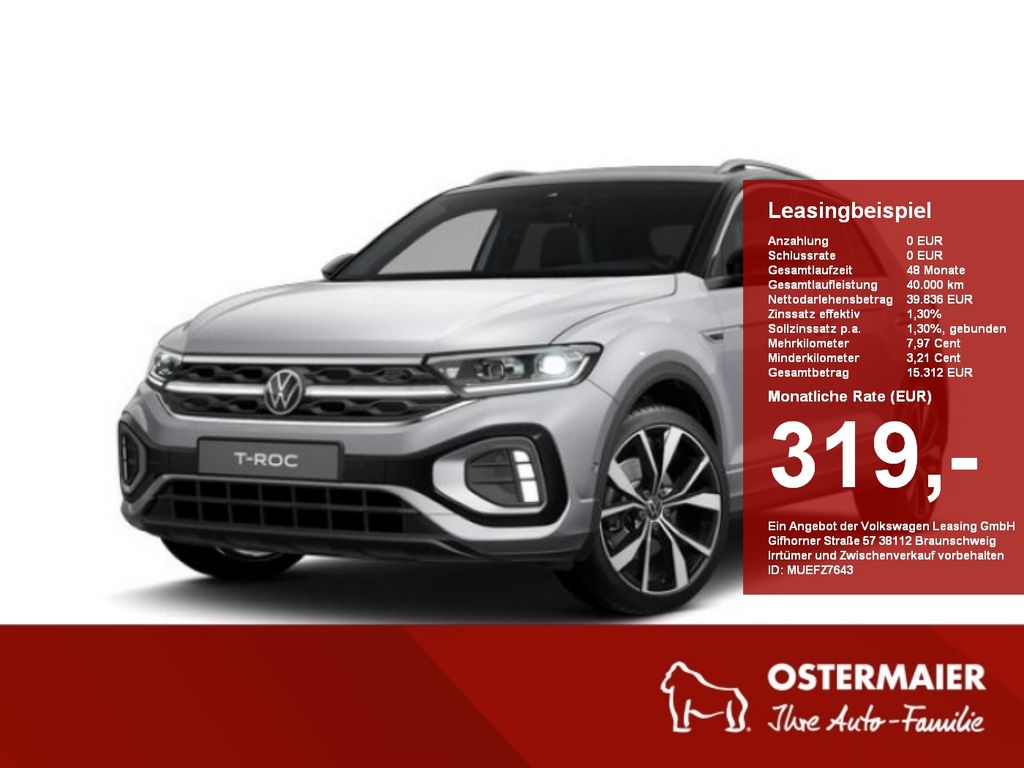 Volkswagen T-Roc R-Line 1.5TSI 150PS DSG 4J-GARANTIE,AHK,KE