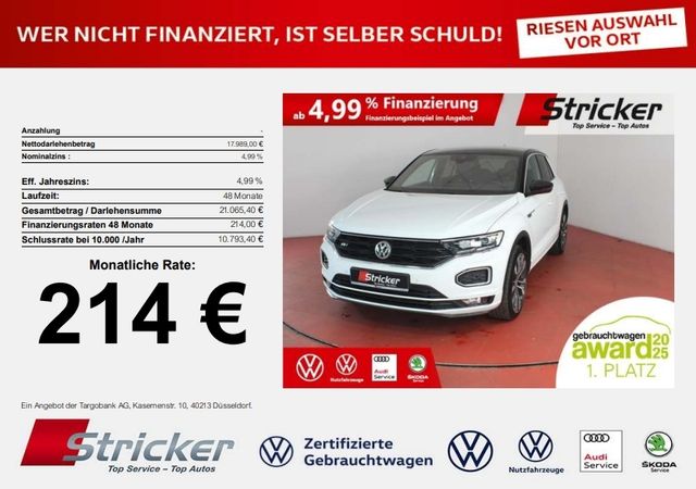 VW T-Roc R-Line 1.5TSI 214,-ohne Anzahlung Navi AHK