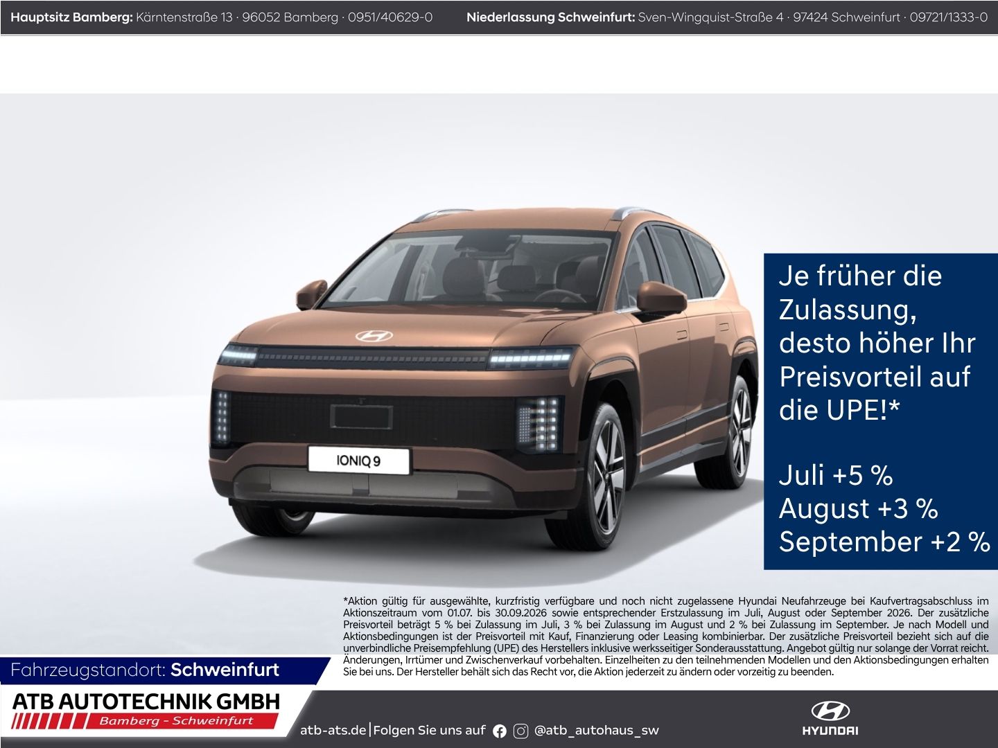 Hyundai IONIQ 9 TECHNIQ 110 kWh Heckantrieb HUD Navi Mem