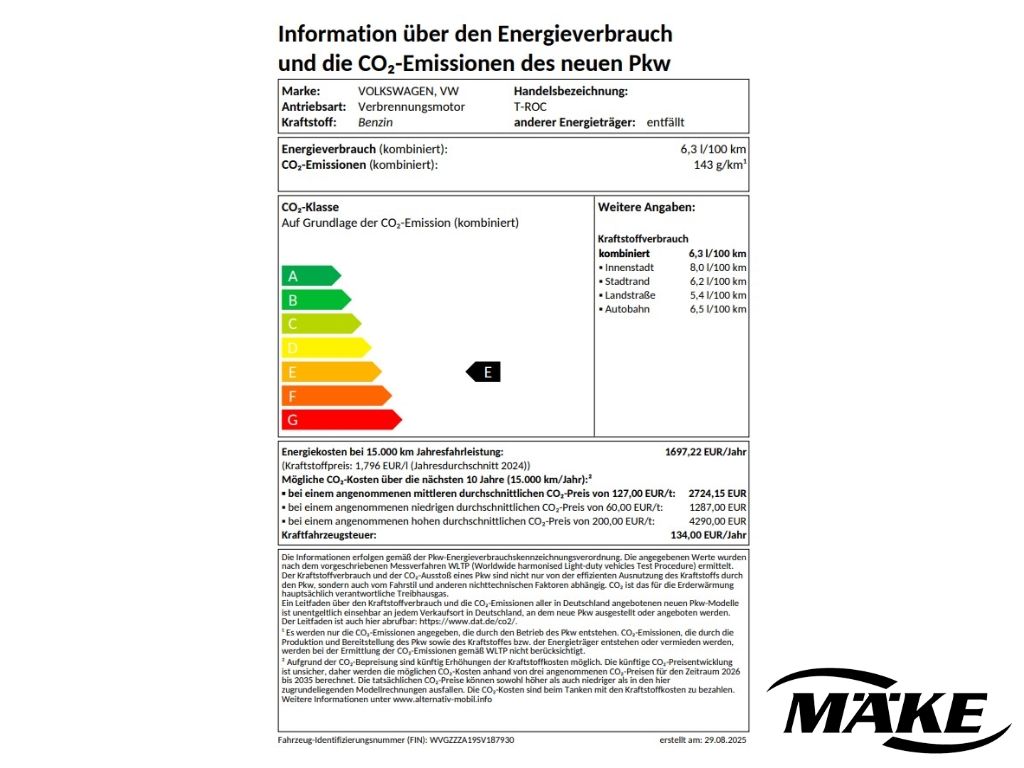 T-Roc R-Line 1.5 TSI DSG AHZV ACC IQ.L NAV ERGO
