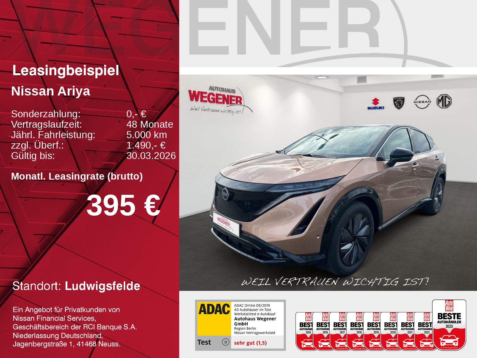 Nissan ARIYA 87 kWh EVOLVE PACK+BOSE*PANO*LED*HUD*ACC