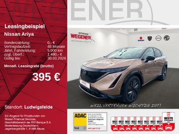 Nissan Leasingangebot: Nissan ARIYA 87 kWh EVOLVE PACK+BOSE*PANO*LED*HUD*ACC
