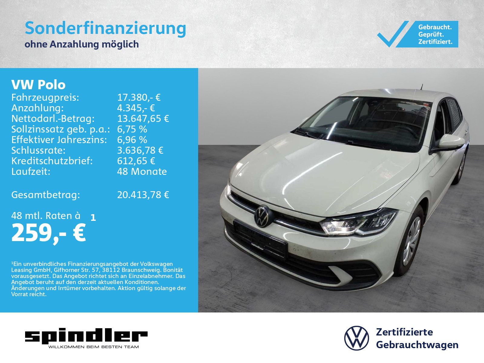 Volkswagen Polo Life 1.0 / App-Connect, LED, SHZ, DAB+, PDC