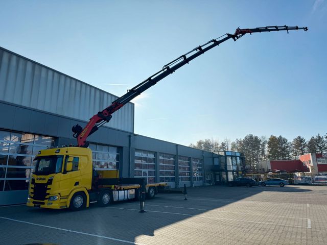 Scania R500 Contain-Pritsche+ Palfinger 78002/JIB/Seilw