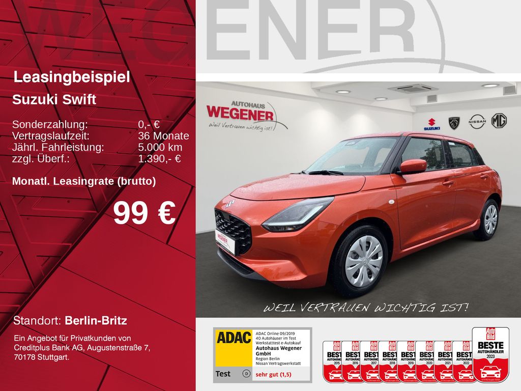 Suzuki Swift Club Hybrid - LED KEYLESS NAVI ACC CarPlay
