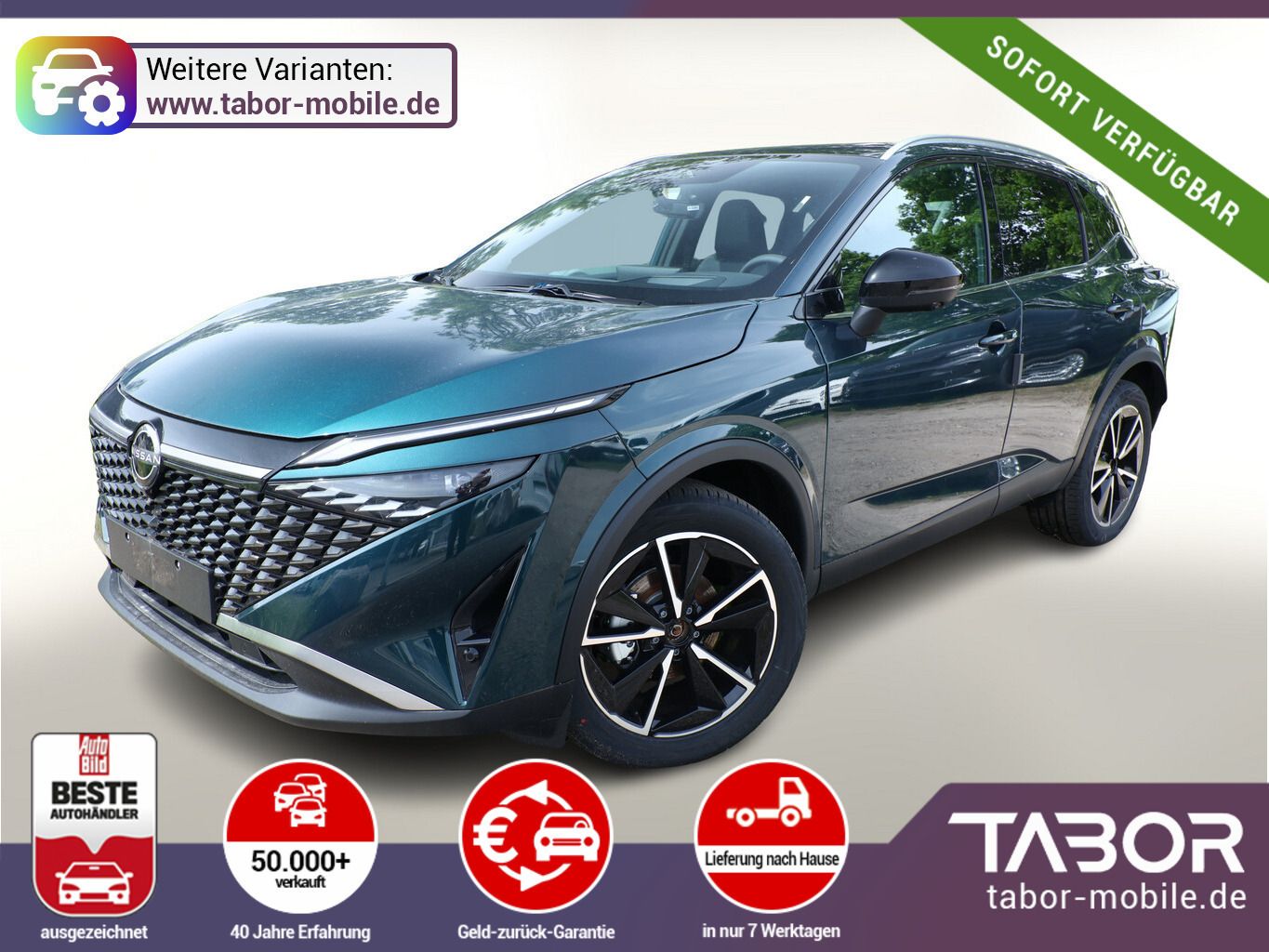 Nissan Qashqai Tekna Pano HUD el.Heckk 360° ACC SHZ Nav