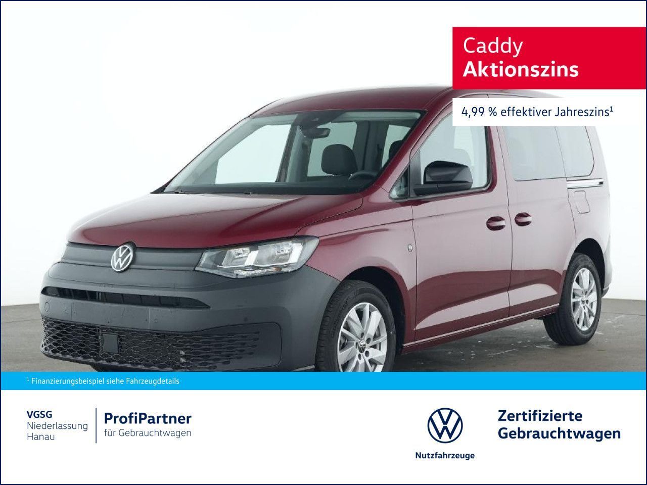 Volkswagen Caddy AHK Sitzhzg. Navi PDC Climatronic Kamera