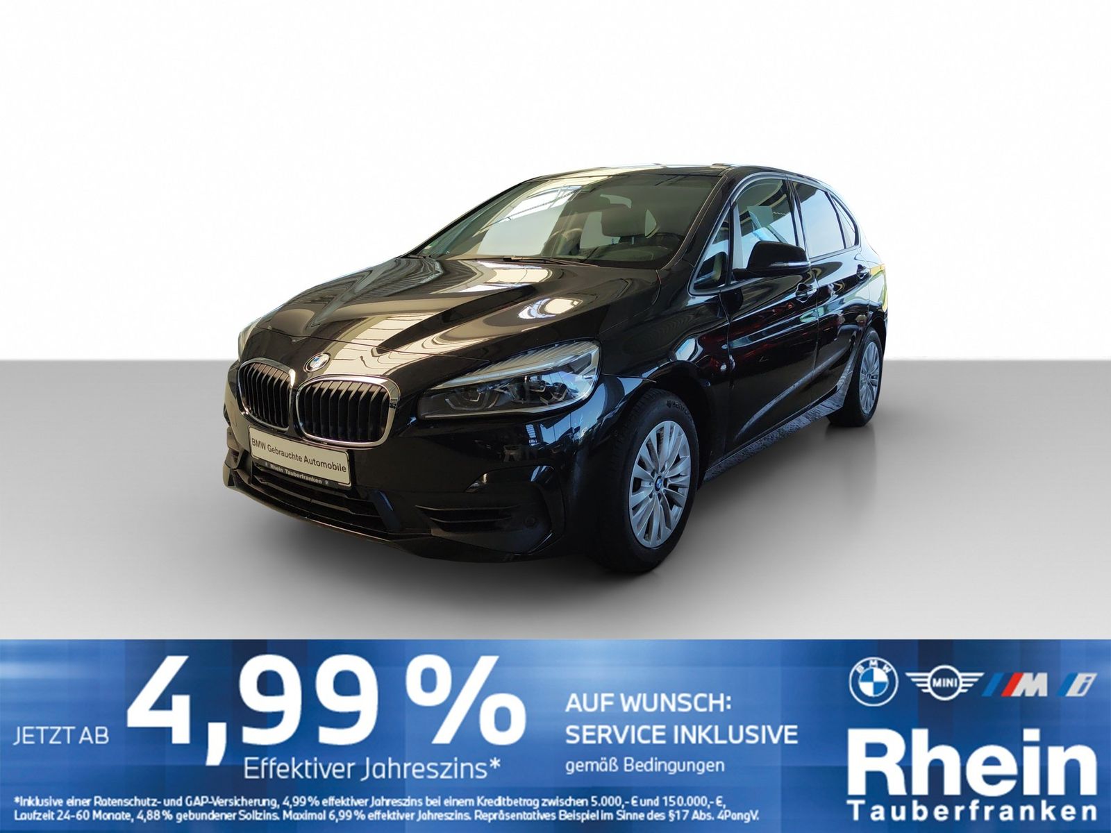 BMW 218i Active Tourer DKG AHK/TEMPO/SH/H-Klappe/LED