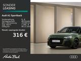 Audi A1 Sportback advanc. 25 TFSI 95PS S tronic Schwa - Neuwagen: Grün