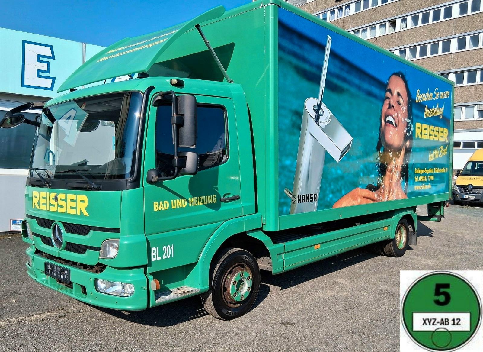 Mercedes-Benz 816 Atego 2 Koffer mit Ladebordwand Soerensen 1t