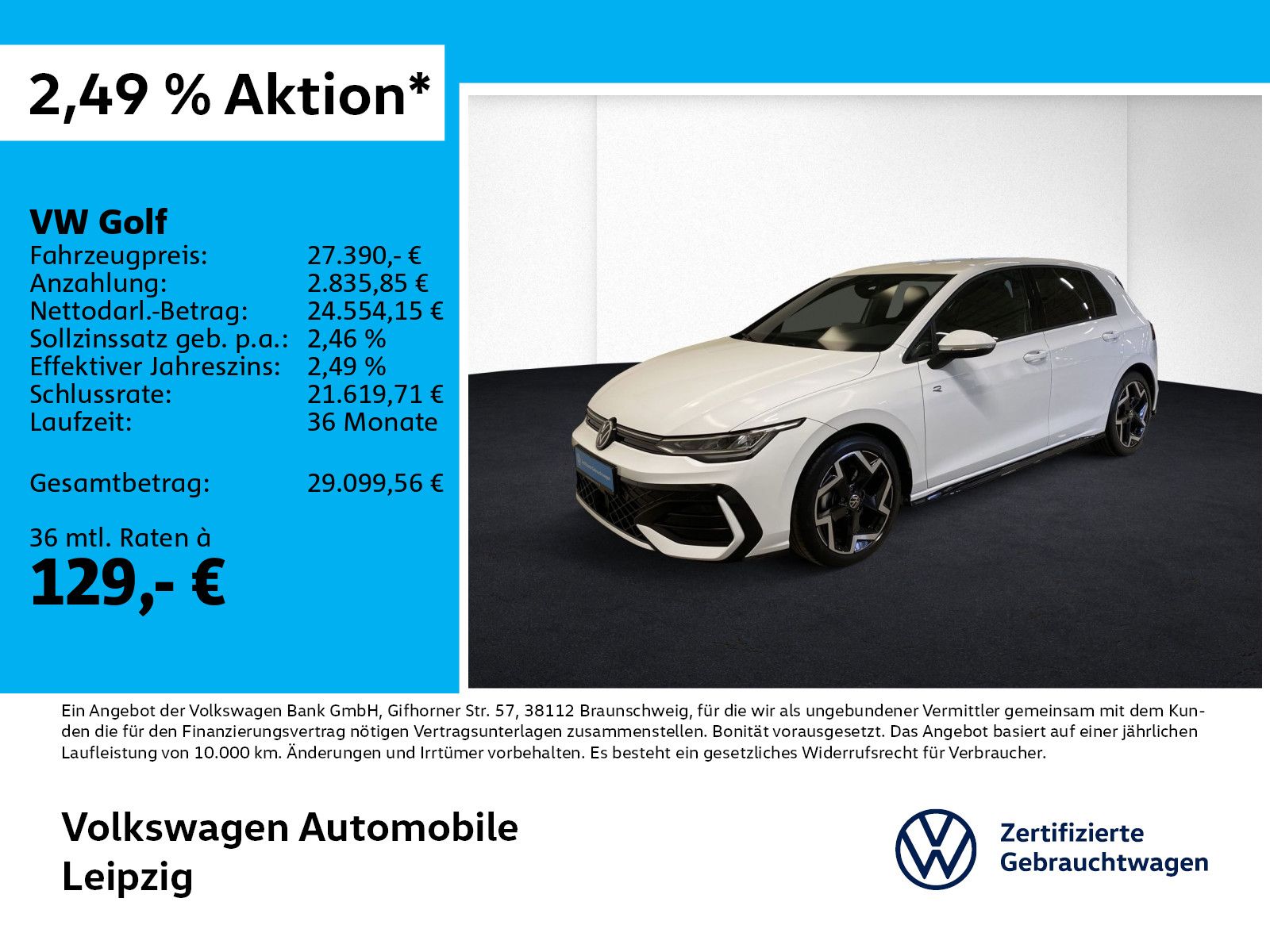 Volkswagen Golf VIII 1.5 TSI R-Line*RFK*ACC*APP*Einparkhilf