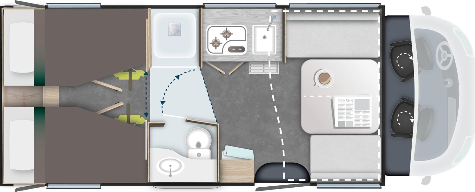 Chausson Teilintegriert Titanium Line 797 