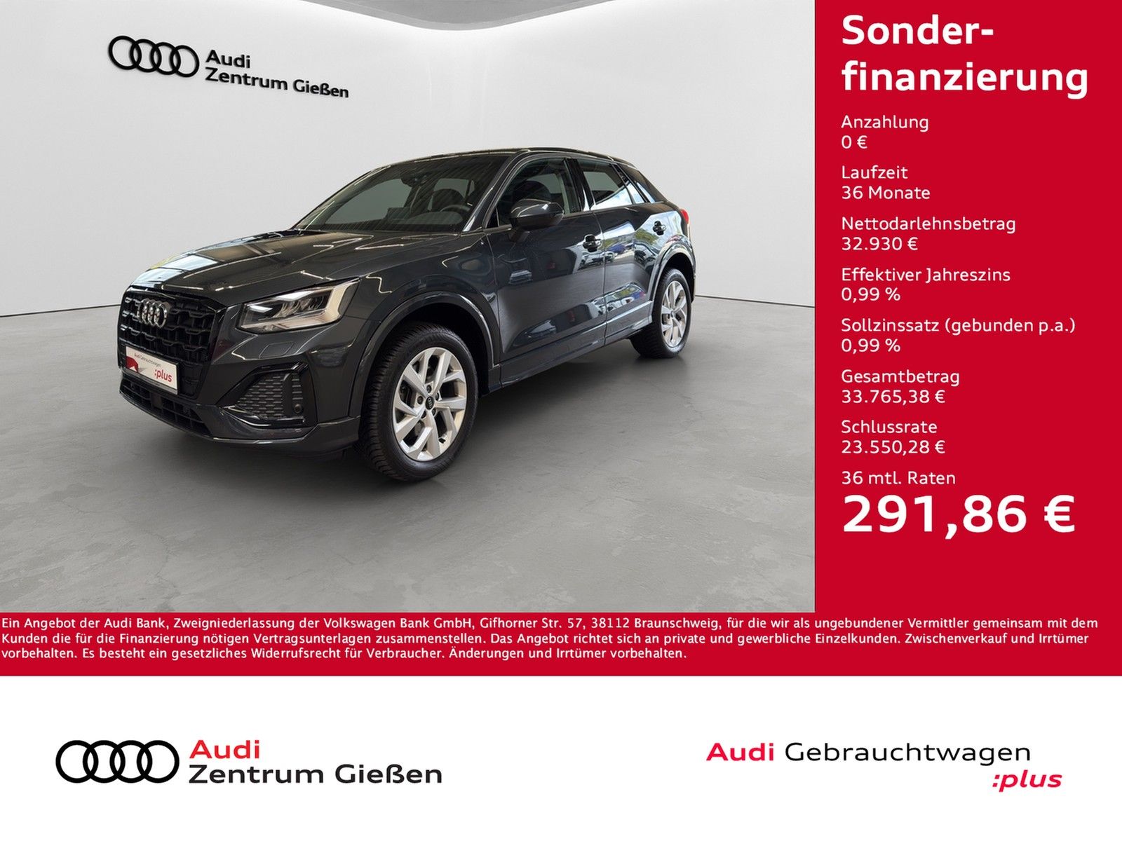 Audi Q2 35 TDI S-tronic advanced black Navi LED Assis