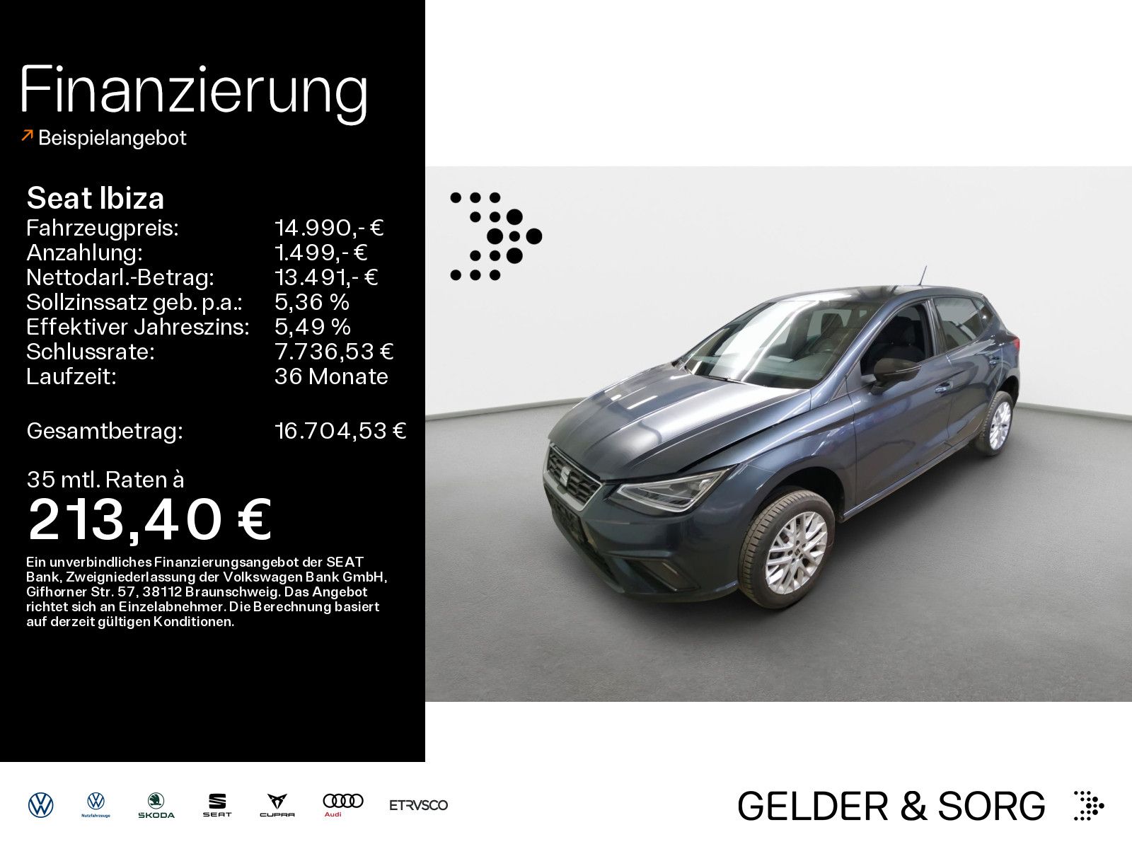 SEAT Ibiza FR 1.0 TGI Navigation*Rückfahrkamera*LED