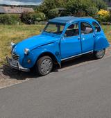 Citroën 2 CV Verzinkter Rahmen,VA Federtöpfe , H-Kennz. - blaue Citroën 2 CV