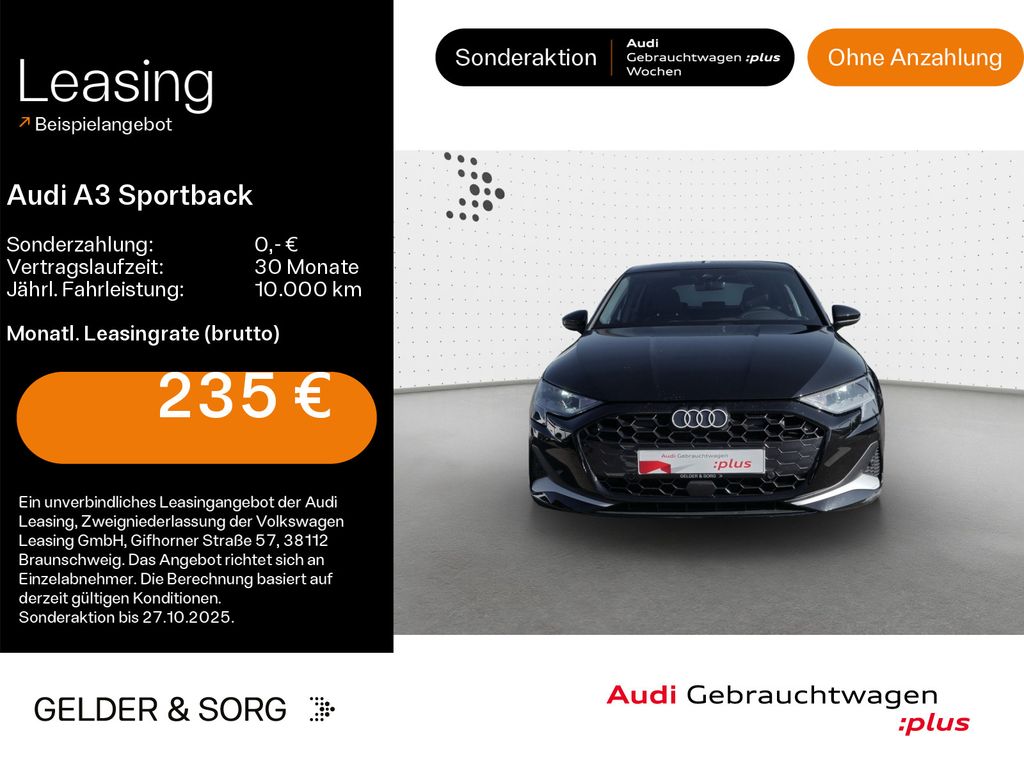 A3 Sportback advanced 30 TDI AHK*Navi*GRA*Sound