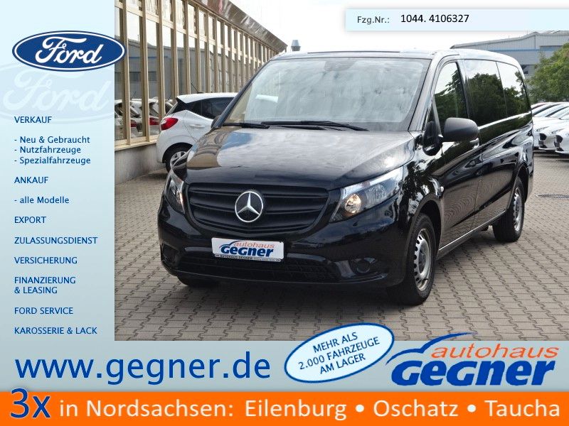 Vorderansicht des MERCEDES-BENZ Vito Tourer 116 CDI Pro lang Autm. 8-Si. Navi