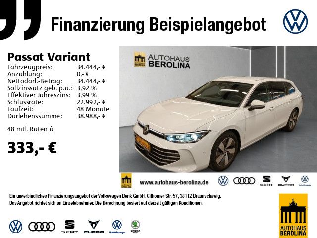 VW Passat Variant 2.0 TDI Elegance DSG *AHK*360°*