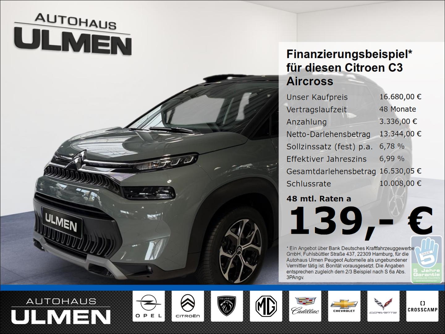 Citroën C3 Aircross Shine EAT6-Automatik  130 Klimaautom