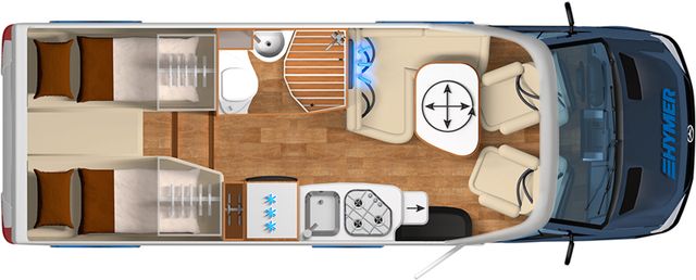 HYMER ERIBA HYMERCAR ML-T 580 AutomatikRFKLUFTFEDSATTVAHKMARKIS