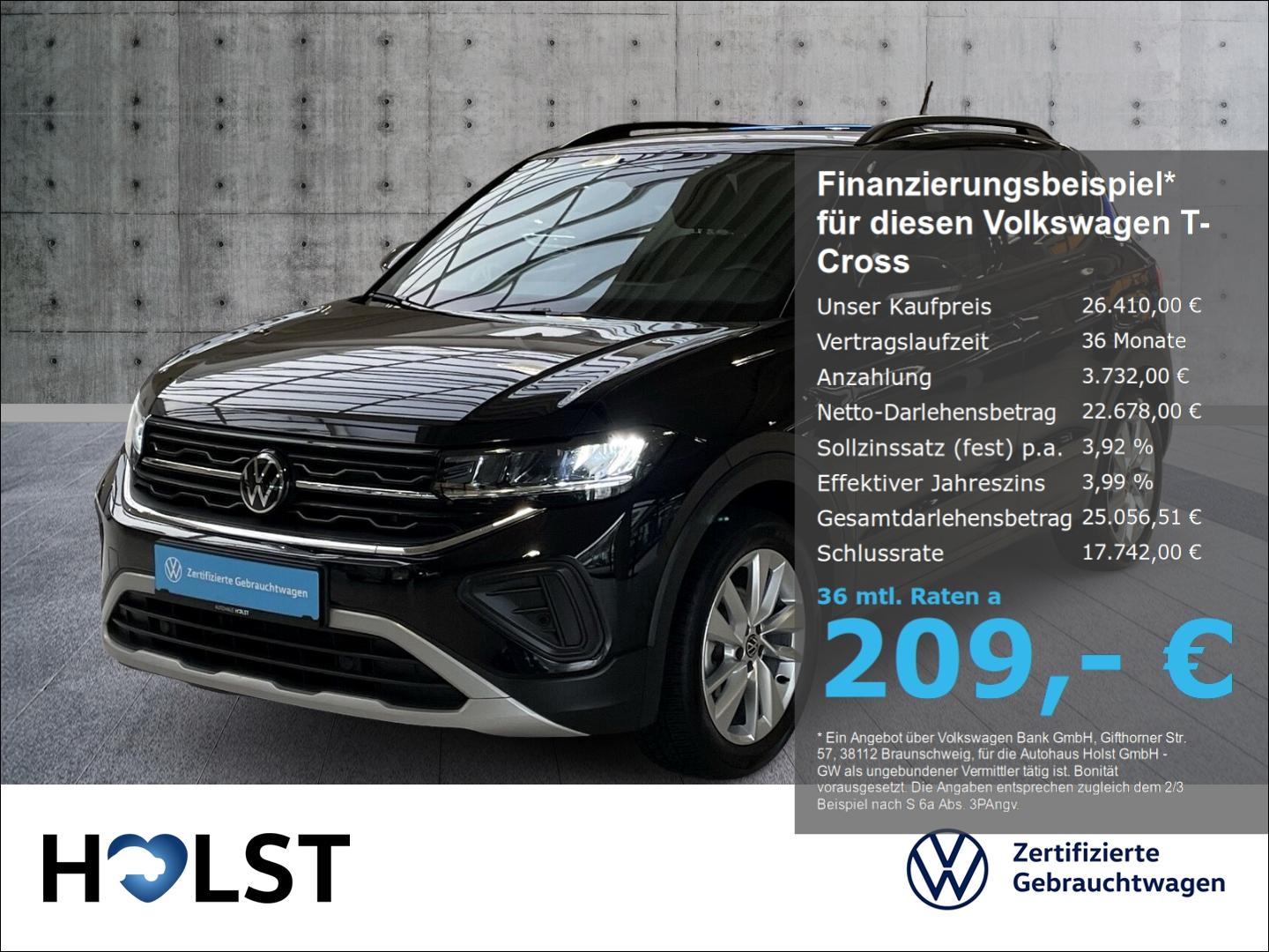 Volkswagen T-Cross 1.0TSI Goal OPF DSG GJR SHZ NAV AHK