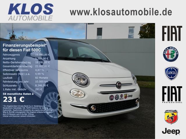 Fiat 500C 1.0 DOLCEVITA 70PS PDC APPLE CARPLAY KLIMAA