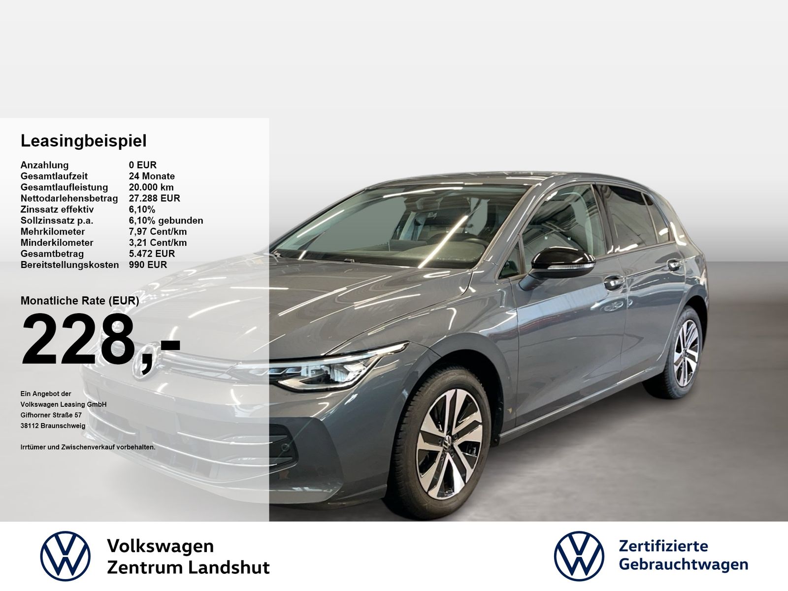 Volkswagen Golf VIII 2.0 TDI DSG Life Energy ACC AHK AUT