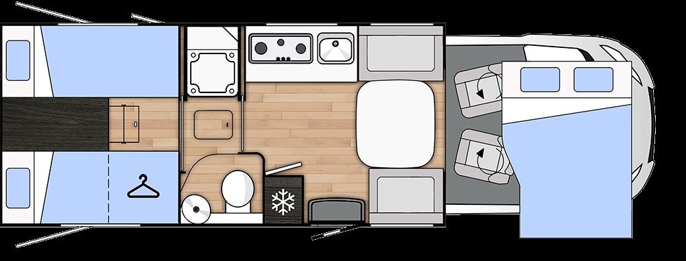 Fahrzeugabbildung Benimar Mileo 268 Nothautokapp & Alde