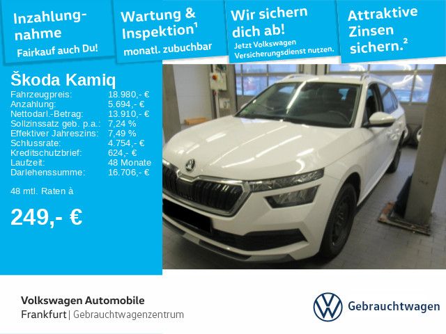 Skoda Kamiq 1.0 TSI DSG Ambition 17"Alu Tempomat