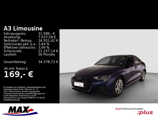 A3 Limousine 35 TDI S LINE LED+KAMERA+VCP+NAVI+