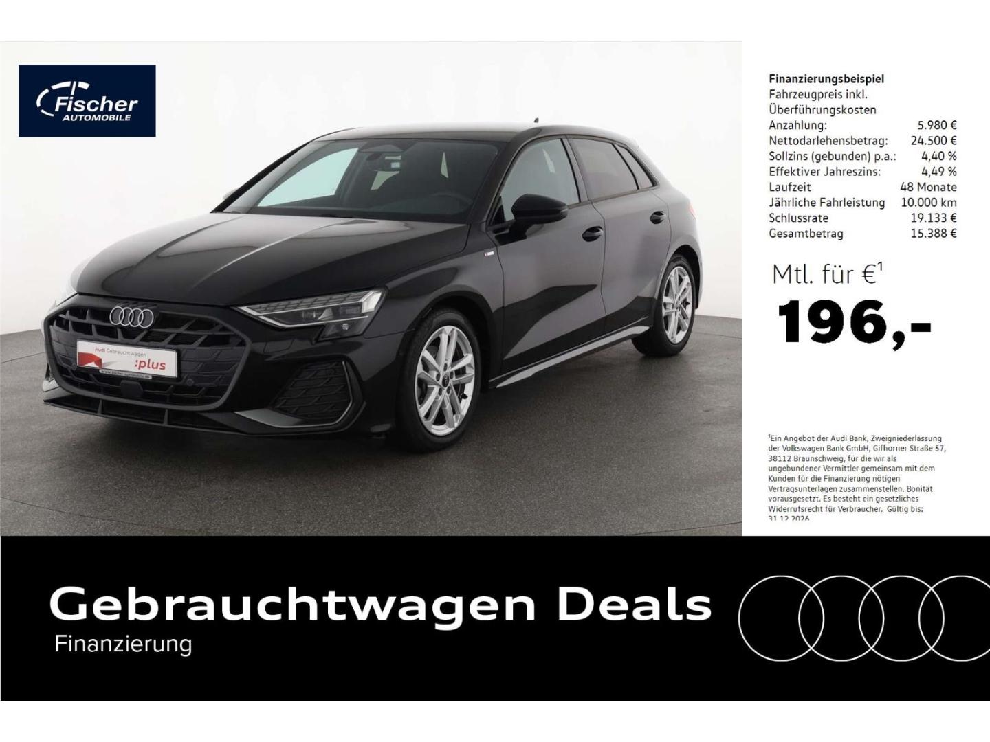 Audi A3 Sportback 35 TDI S line ACC/RFK/NAV/AHK-Vorb.
