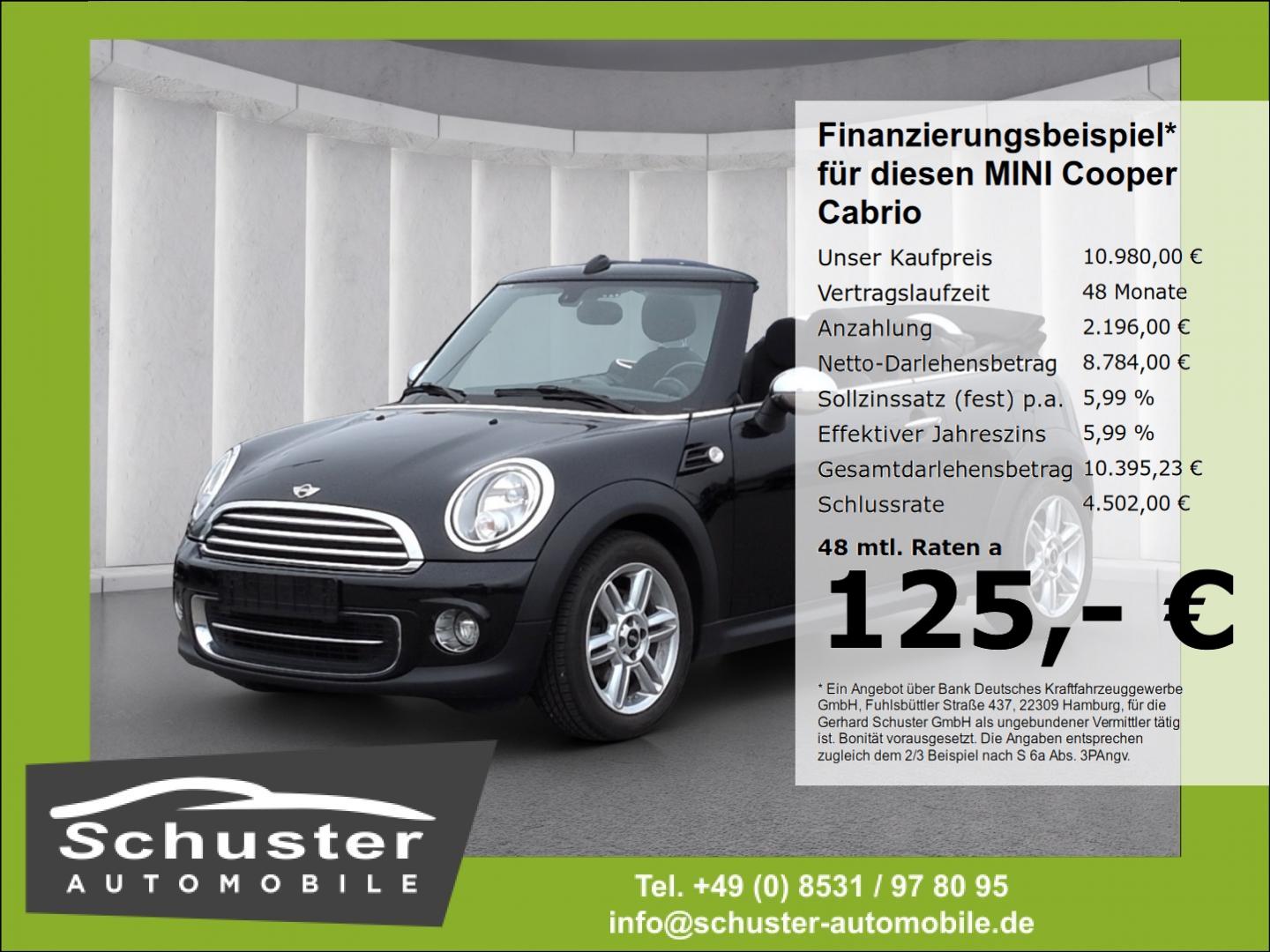 MINI Cooper Cabrio Chili+Wired 1.6*Navi Tempo Keyless