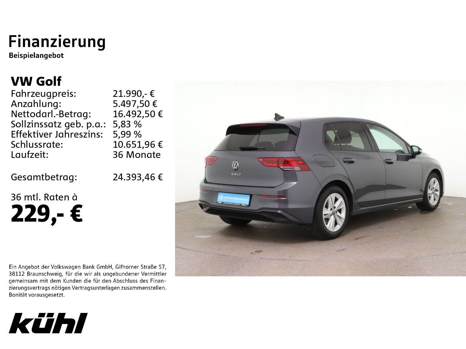 Volkswagen Golf 8 VIII Lim. 1.5 TSI Life LED ACC Standhzg foto 2