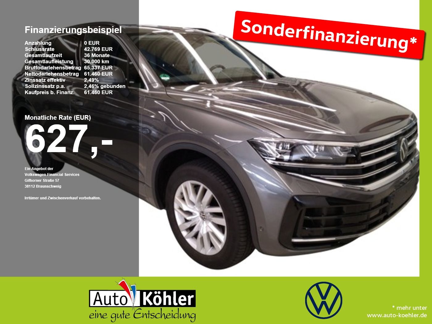 VW Touareg TSi Elegance AHK/Pano/CarPlay/Kamera/360
