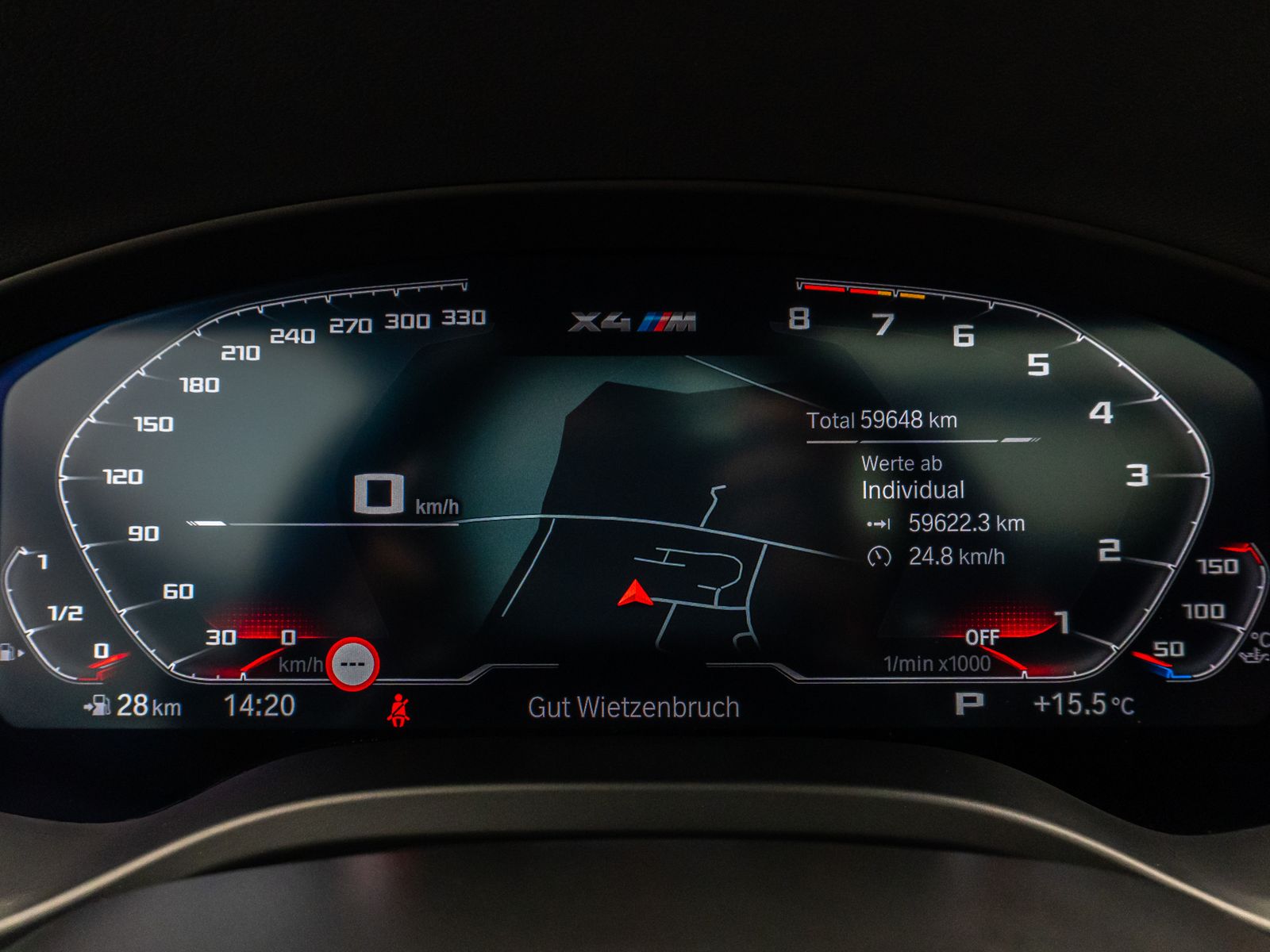 Fahrzeugabbildung BMW X4 M Panorama 360°HUD DAB H/K Individual 21Zoll
