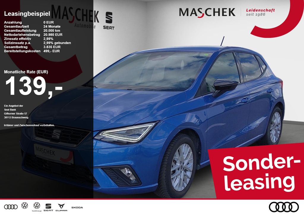 Seat Ibiza FR DSG Sonderleasing LED Navi RearView Sit