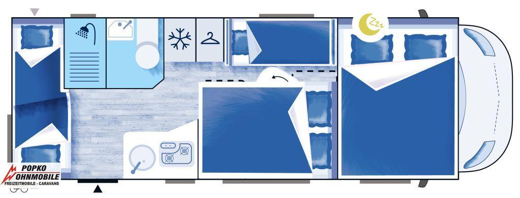 Chausson Alkoven C656 First Line Navi & Rückfahrkamera