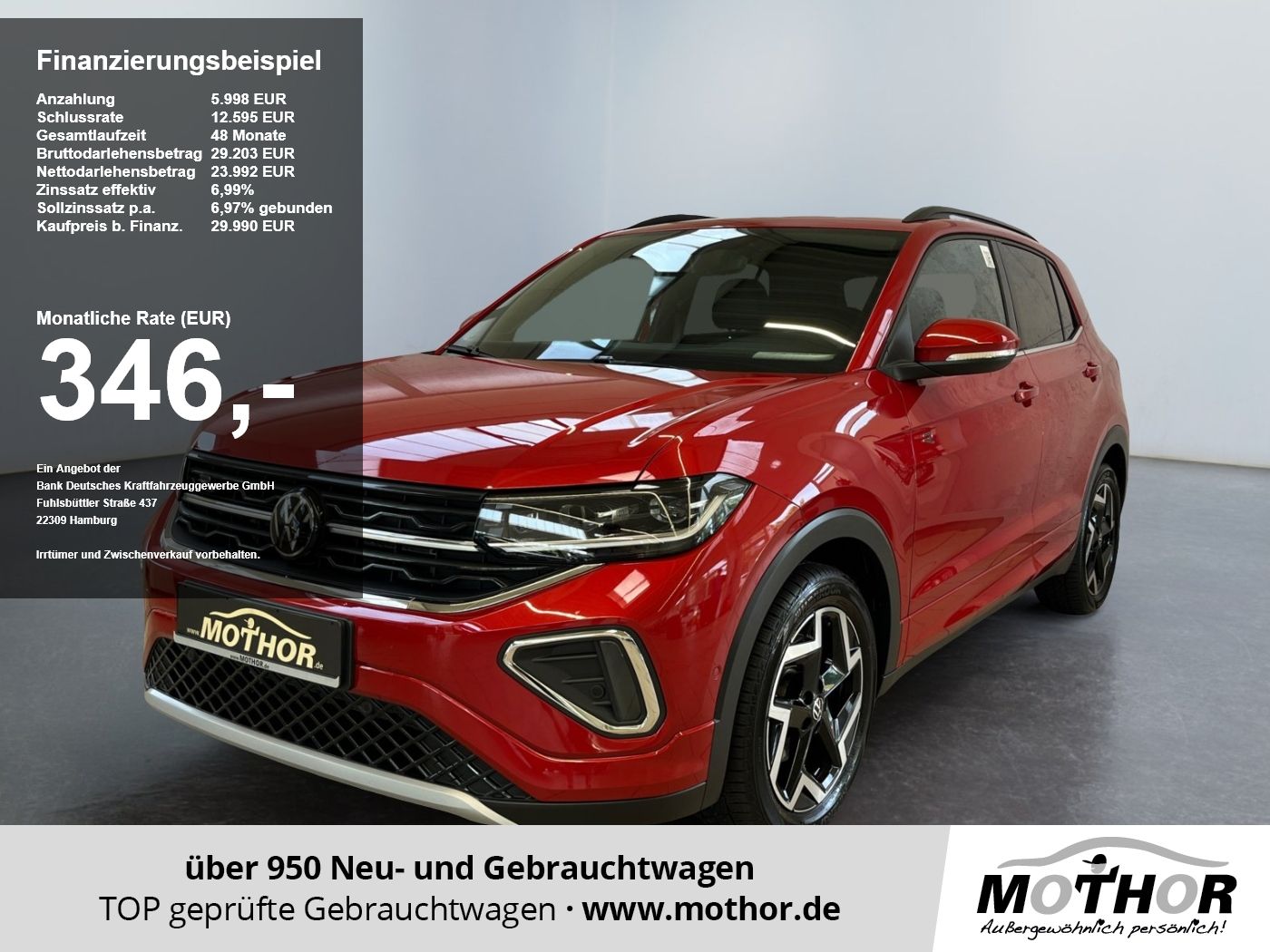 Volkswagen T-Cross R-Line 1.0 TSI DSG Kamera FernlichtAssis foto 1