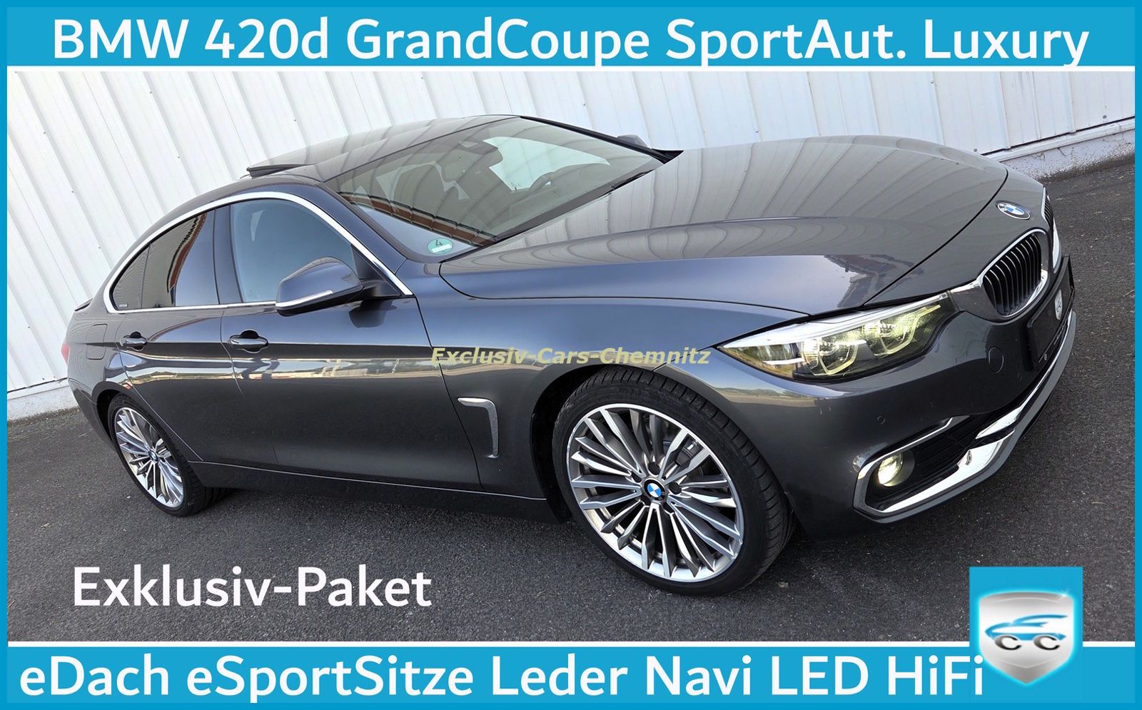 BMW 420d Luxury Line Exklusiv eDach eSitze Leder